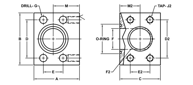 SAE O Ring Flange Dimensions