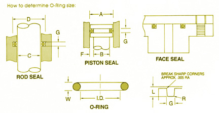 Groove design Flat Face O Ring 