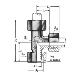 Hydraulic Swivel Ruh Tee With Stand Pipe Dimensions 