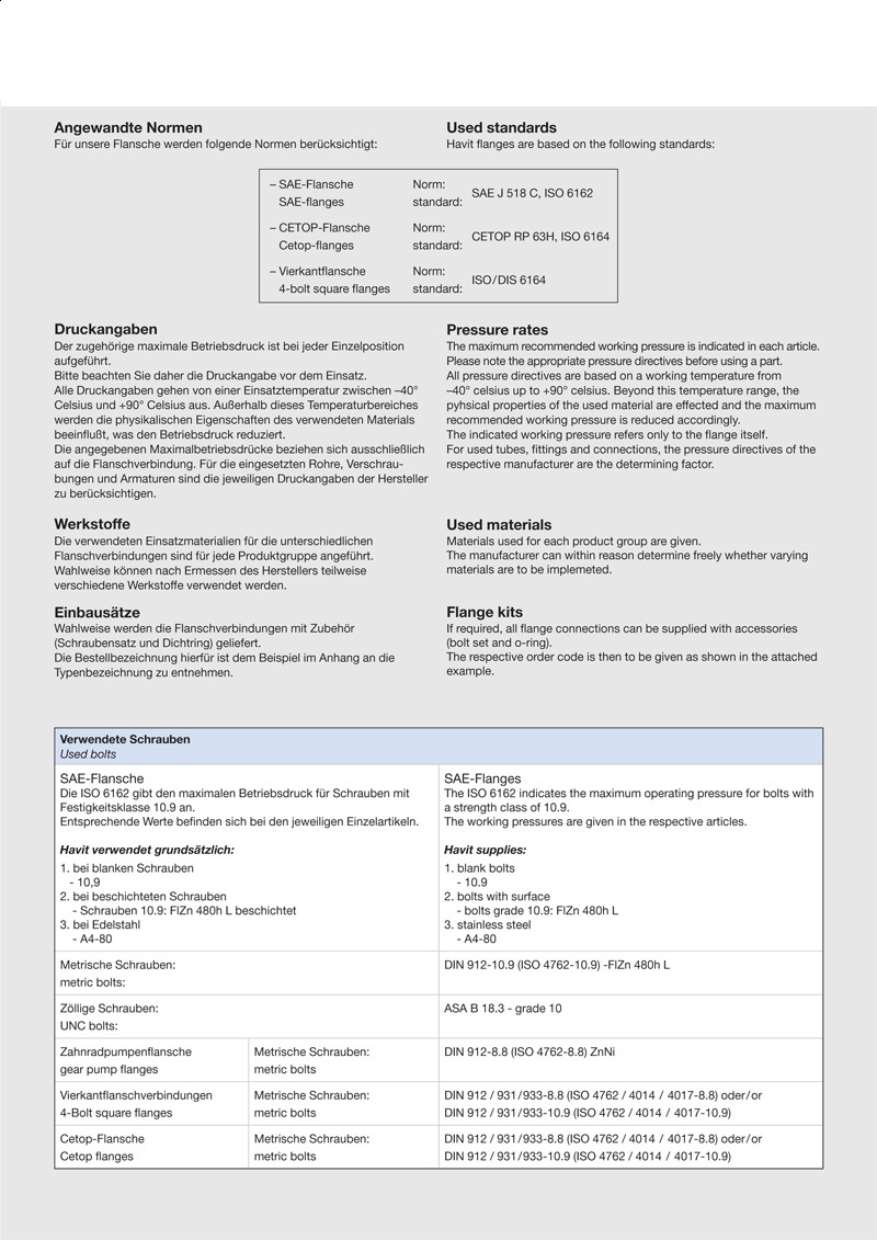 OMS HYDRAULICS 3000 Psi SAE Flange Datasheet