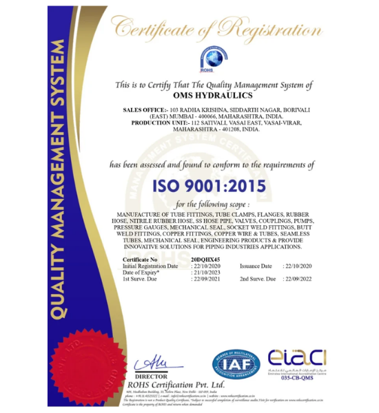 ISO Ceritificates